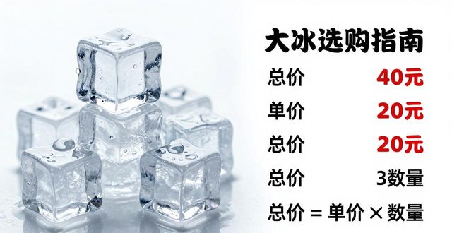 大冰块价格到底怎么算？昆山冰块选购指南