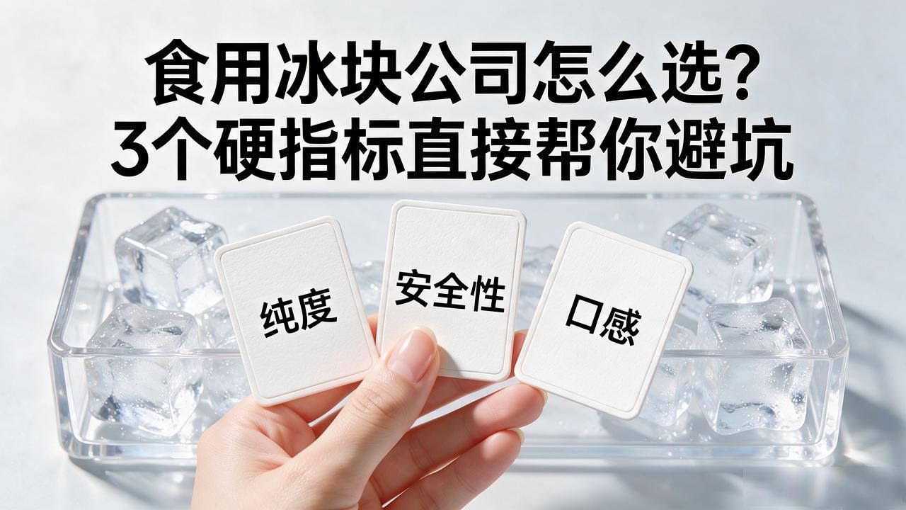 昆山食用冰块公司怎么选？3个硬指标直接帮你避坑
